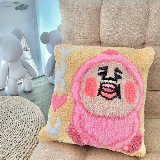 Heal Me Art 【Tufting 毛氈工作坊】DIY Cushion/毛毛袋/麻質袋 4