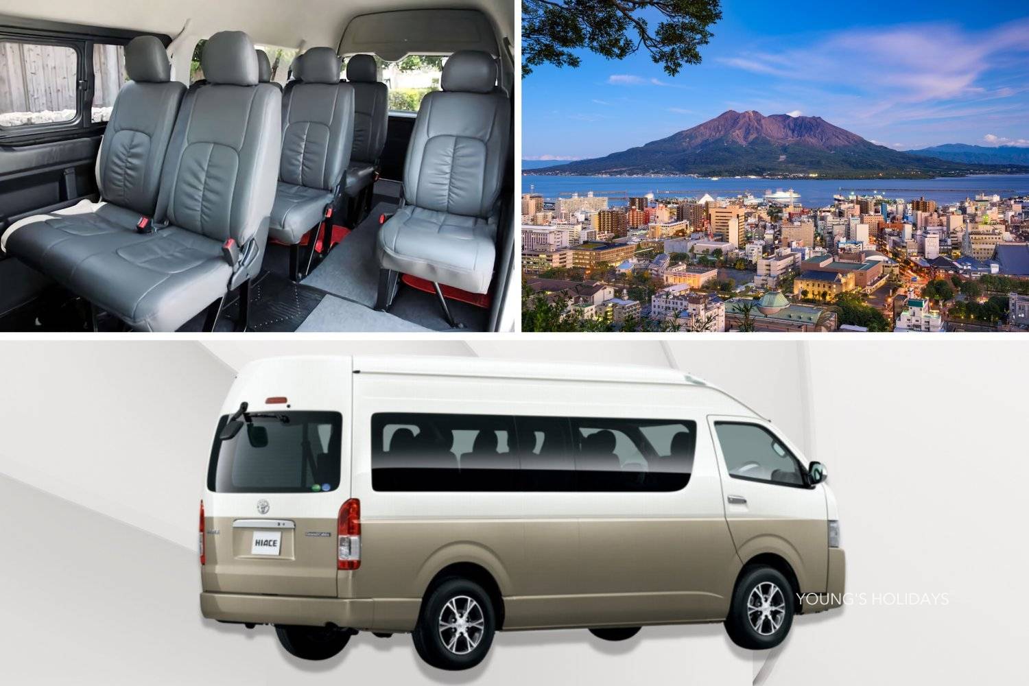 Young's Holidays - Diving Tours, Self-Drive Trips, Japan Campervans 【機場接送】鹿兒島機場單程鹿兒島市區接送機服務(7/10人車) 1